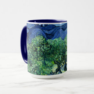 Mug Van Gogh - Olive Trees with Alpilles Background