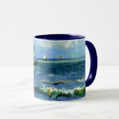 Mug Van Gogh peinture, Seascape, (Devant droit)