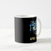 Mug Van Gogh Starry Nuit Chat Total Solaire Eclipse Ap (Devant droit)