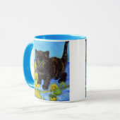 Mug Van Gogh Style Chat avec tournesol (Devant gauche)