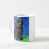 Mug Van Gogh Style Kitten noir (Devant gauche)