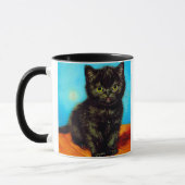 Mug Van Gogh Style Pouting Kitten (Gauche)