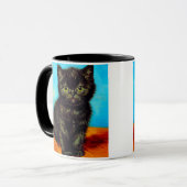 Mug Van Gogh Style Pouting Kitten (Devant gauche)
