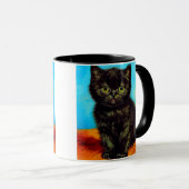 Mug Van Gogh Style Pouting Kitten (Devant droit)