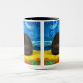 Mug Van Gogh Style Starry Night Cat (Centre)