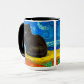 Mug Van Gogh Style Starry Night Cat (Devant gauche)