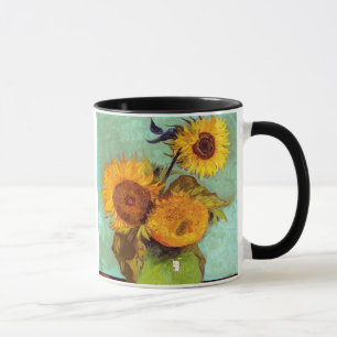 Mug Van Gogh - Trois Tournesols Dans Un Vase - Beaux-A