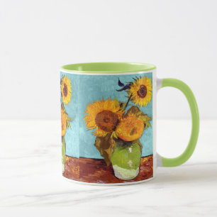 Mug Van Gogh - Trois Tournesols Dans Un Vase - Beaux-A