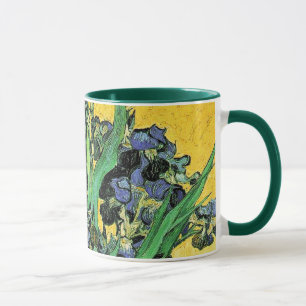 Mug Van Gogh - Vase avec iris Fond jaune