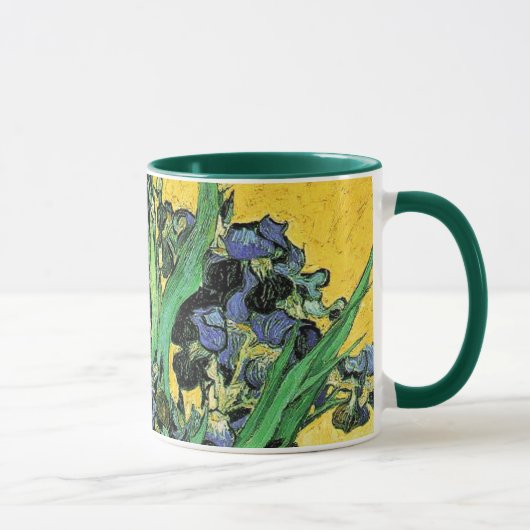 Mug Van Gogh - Vase avec iris Fond jaune (Droite)