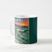 Mug Van Gogh Venice Beach Surfing California Retro (Devant gauche)
