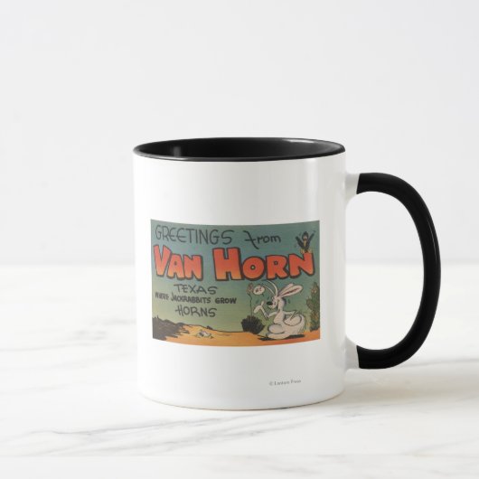 Mug Van Horn, Texas (Jackrabbit & Crow) (Droite)