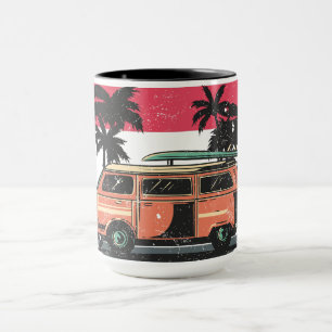 Mug Van Summer Exploration Plage Vacances Coucher de s