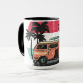 Mug Van Summer Exploration Plage Vacances Coucher de s (Devant gauche)