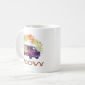 Mug Van super - rétro conception des années 70 (Devant gauche)