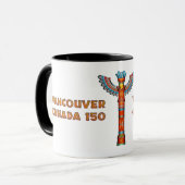 Mug Vancouver (C.-B.) Canada - Totem Pole (Devant gauche)