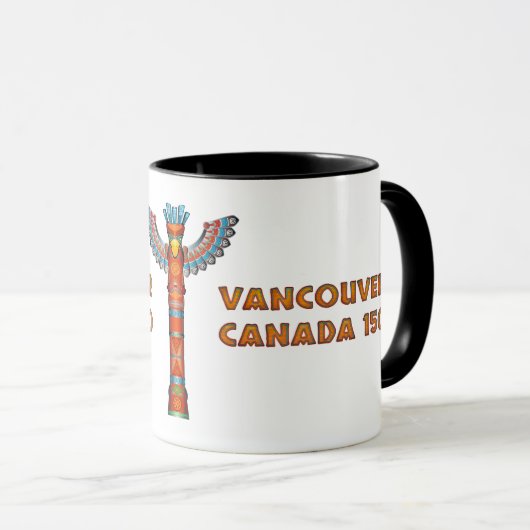 Mug Vancouver (C.-B.) Canada - Totem Pole (Devant droit)