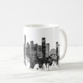 Mug Vancouver Canada Skyline BW (Devant droit)