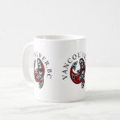 Mug Vancouver Haida Orca Totem Tattoo Killer Whale (Devant gauche)