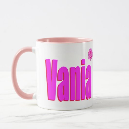 Mug Vania Female Name Logo, (Gauche)