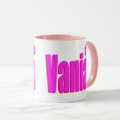 Mug Vania Female Name Logo, (Devant droit)
