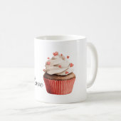 Mug Vanilla Frosting Hearts Chocolate Cupcake (Devant droit)