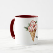 Mug Vanilla Ice Cream Red Berry Stripes (Devant gauche)