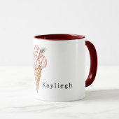 Mug Vanilla Ice Cream Red Berry Stripes (Devant droit)