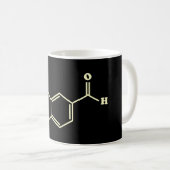 Mug Vanille Vanillin Formule chimique moléculaire (Devant droit)