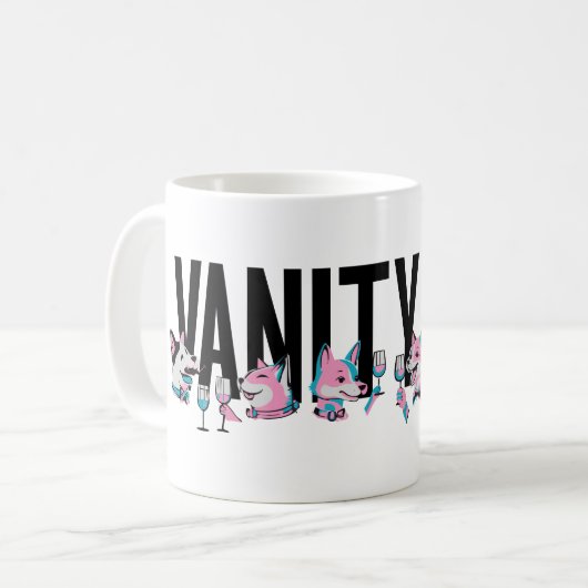 Mug Vanity Fur Magazine Party Limited Edition BLUE (Devant gauche)