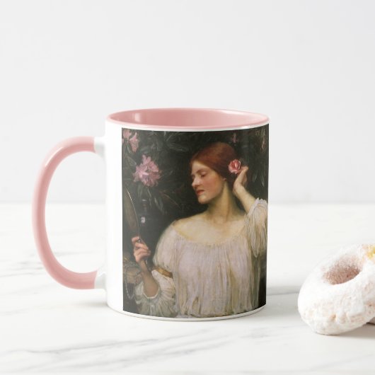 Mug Vanity par John William Waterhouse (Avec donut)