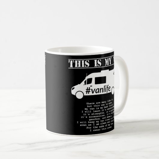 Mug Vanlife Creed - Sprinter G2 (Devant droit)