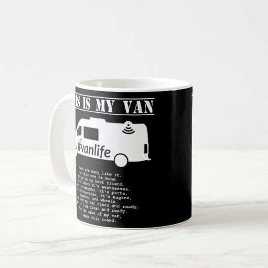 Mug Vanlife Creed - Sprinter G2 (Devant gauche)