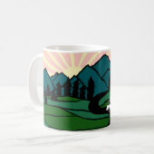 Mug Vanlife Road Trier Campervan Mountain Sunrise (Devant gauche)