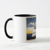 Mug Vapeur Naushon, ligne de bateau à  vapeur de (Gauche)