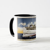 Mug Vapeur Naushon, ligne de bateau à  vapeur de (Devant gauche)