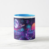 Mug Vaporwave Synthwave Spacemen Rétro 90 (Centre)