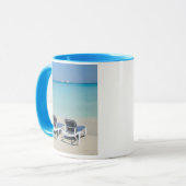 Mug Varadero, Cuba. Sable et chaises de plage (Devant gauche)