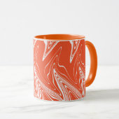 Mug Varé - orange et blanc (Devant droit)