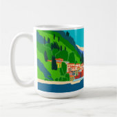 Mug Varenna Lake Côme Italie Illustration Voyage (Gauche)