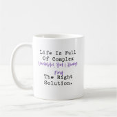 Mug Variables complexes Bonne solution Math Life (Gauche)
