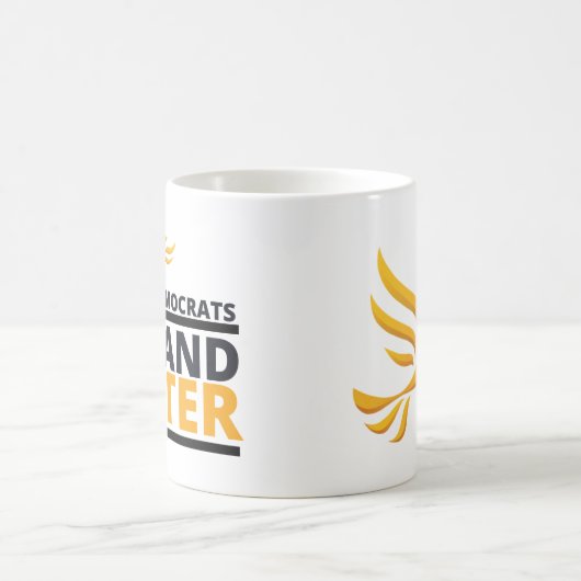 Mug Variante orange de demande de libéral démocrate (Centre)