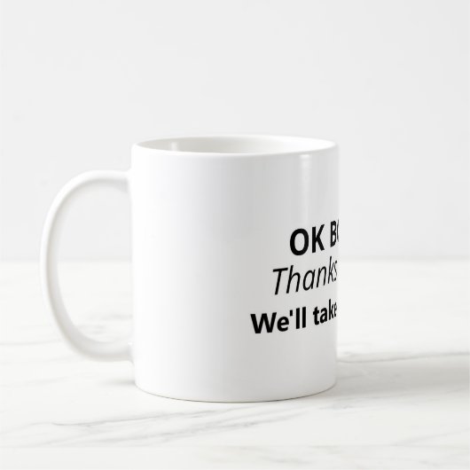 Mug Variation de mème OK Boomer (Gauche)