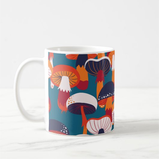 Mug Variété de champignons, illustration vintage sans (Gauche)