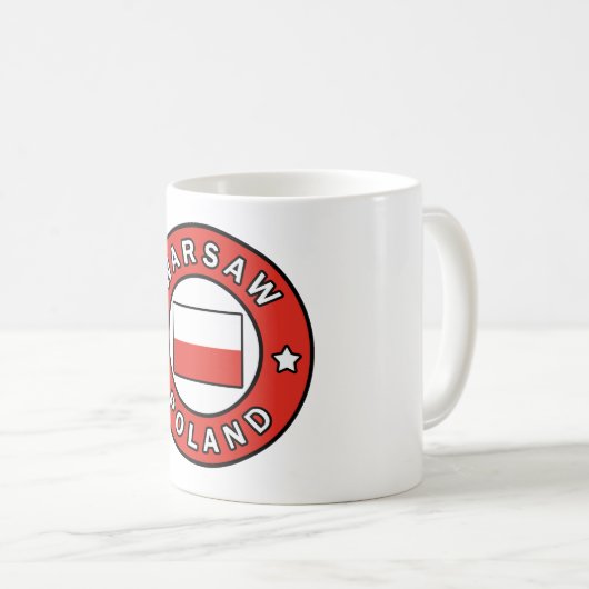 Mug Varsovie Pologne (Devant droit)