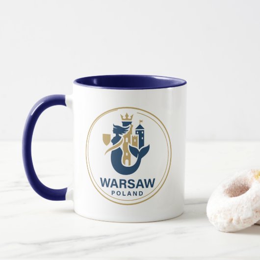Mug Varsovie Pologne Europe (Avec donut)