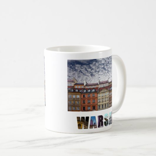 Mug Varsovie Pologne Vieux voyage (Devant droit)