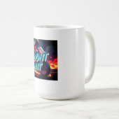 Mug "Vas-y. N’attendez pas - Citation de motocyclette (Devant droit)