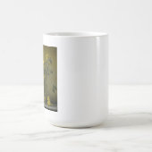 Mug Vase antique de fleurs jaunes (Centre)
