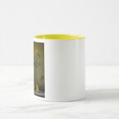 Mug Vase antique de fleurs jaunes (Centre)